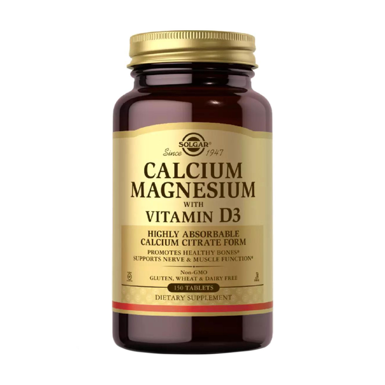 Кальцій, магній та вітамін Д3 Solgar Calcium, Magnesium With Vitamin D3, 150 таблеток